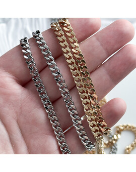 Цепь с панцирным плетением 5 мм (10 см.), изображение 2