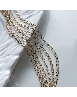 Цепь овальная рельефная 3,5 мм (10 см.), изображение 1