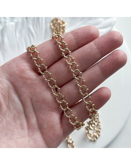 Цепь Q-плетение 8 мм (10 см.), изображение 2