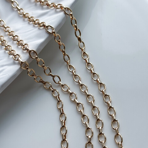 Цепь овальная 5х6,5 мм (10 см.)