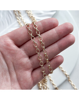 Цепь овальная 5х6,5 мм (10 см.), изображение 2