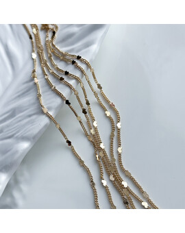 Цепь с плоским сердцем 1,5 мм (10 см.), изображение 1