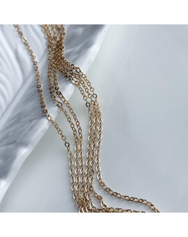 Цепь с плоскими звеньями 2,5 мм (10 см.), изображение 1