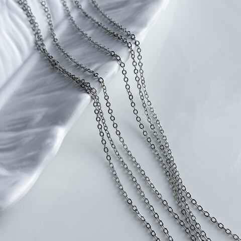 Цепь с плоскими звеньями 2 мм (10 см.)