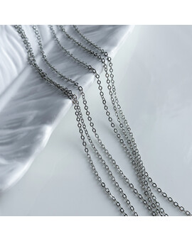 Цепь с плоскими звеньями 2 мм (10 см.), изображение 1