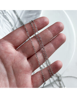 Цепь с плоскими звеньями 2 мм (10 см.), изображение 2