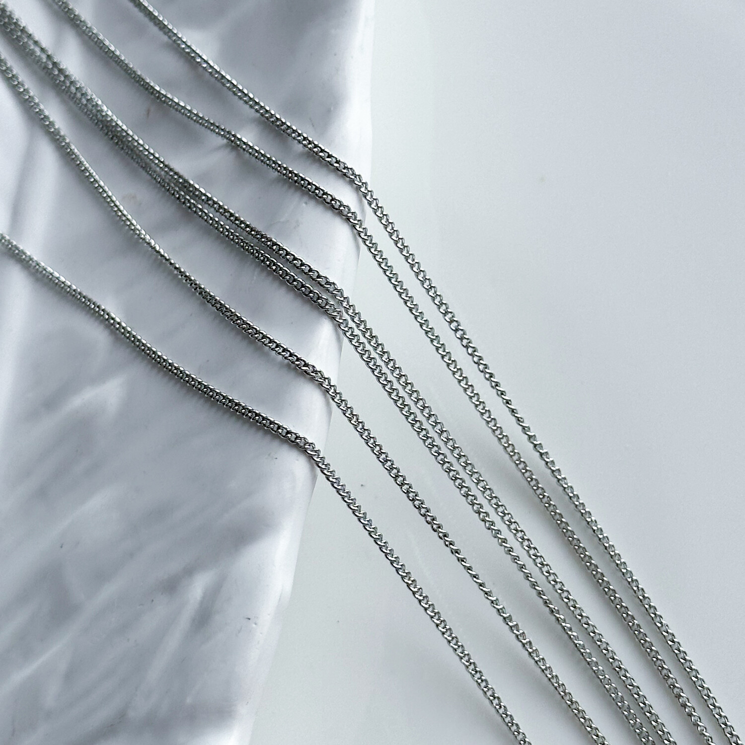 Цепь с боковым плетением 1,3 мм (10 см.)