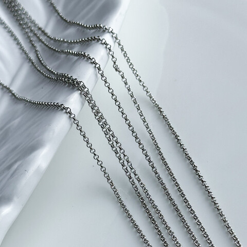 Цепь с круглым плетением 1,5 мм (10 см.)