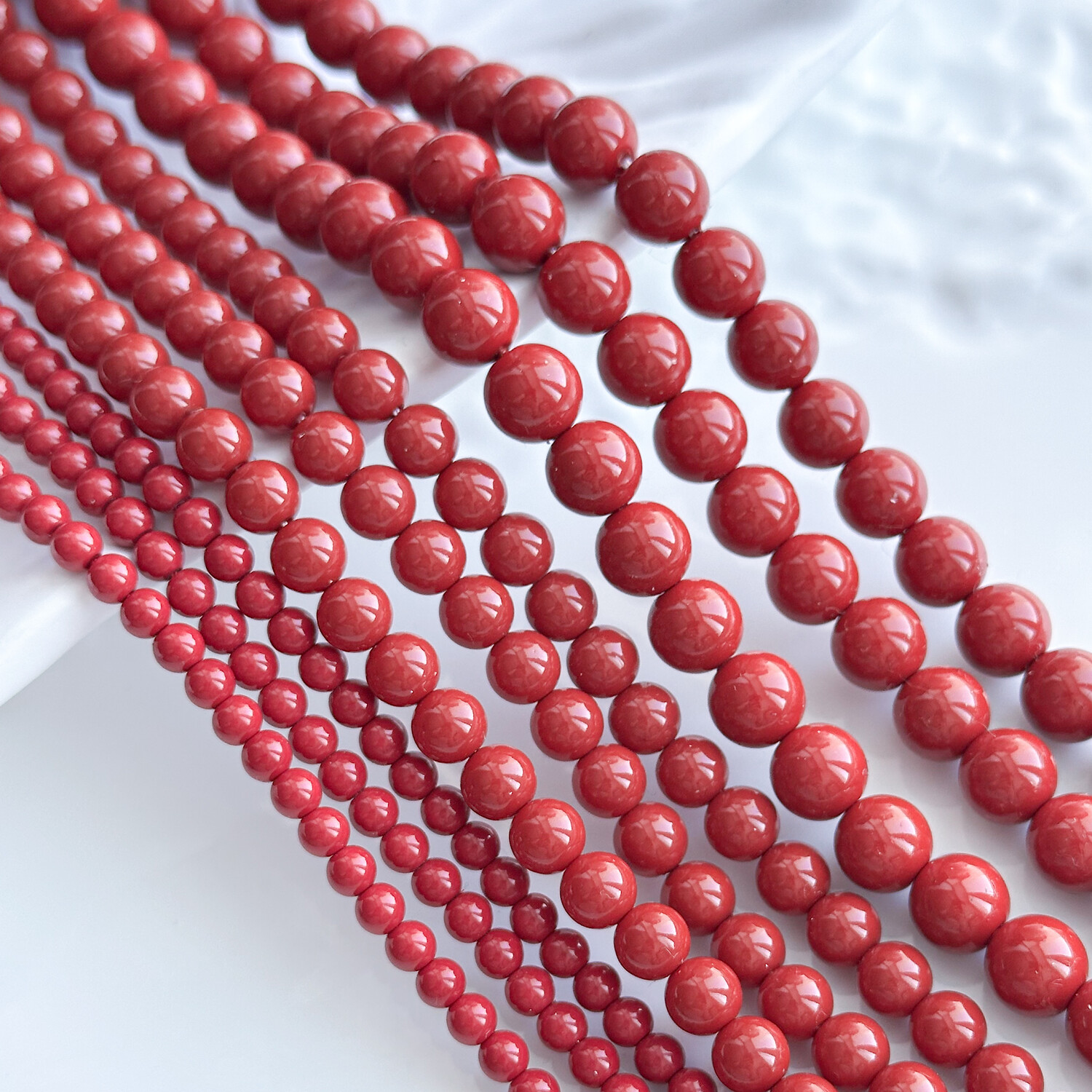 Жемчуг Майорка красный