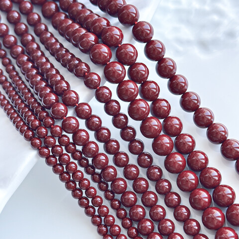 Жемчуг Майорка бордовый