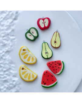 Подвеска Сочные фрукты глина, изображение 1