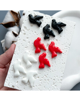 Бусина Голубь 28х22х6 мм керамика, изображение 2