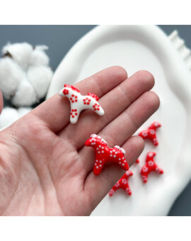 Бусина Лошадь 22х25х8 мм керамика, изображение 2