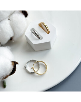 Кольцо-основа с петлей регулируемое 4 мм, изображение 1