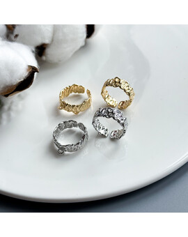 Кольцо-основа с петлёй фактурное 7 мм, изображение 1