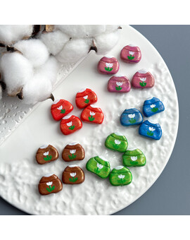 Бусина Юрта с эффектом золота 15х18 мм, изображение 1