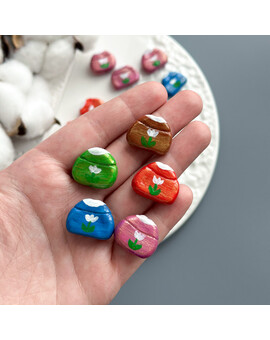 Бусина Юрта с эффектом золота 15х18 мм, изображение 2