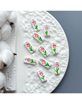 Подвеска Цветок 11х20 мм, изображение 2