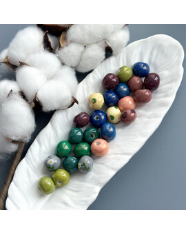 Бусины Разноцветные 16 мм (1 шт.), изображение 1