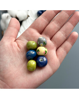 Бусины Разноцветные 16 мм (1 шт.), изображение 2