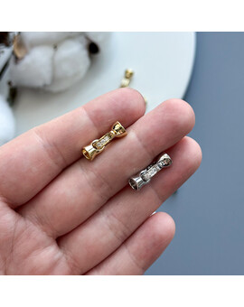 Карабин-бейл с концевиками с красталлами 7х20 мм, изображение 2