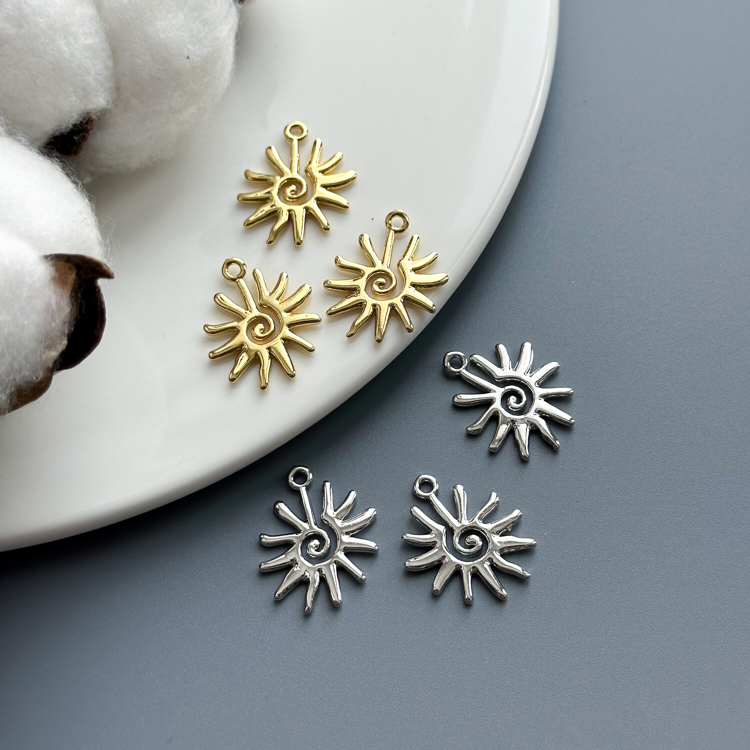 Подвеска Этно Солнце 23х19 мм