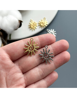 Подвеска Этно Солнце 23х19 мм, изображение 2