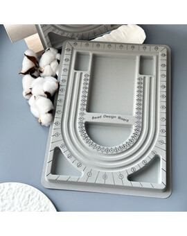 Планшет для сборки украшений 32х24 см серый пластик/бархат, изображение 1