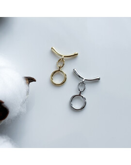 Замок-тогл Круглый с дугой 11х18 мм, изображение 1