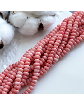 Бусины MIX плоские стекло 5х8 мм красный, изображение 1