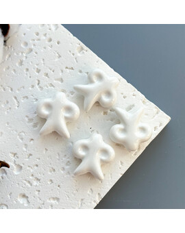 Бусина Этно керамика 23х24 мм белый, изображение 1