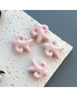 Бусина Этно керамика 23х24 мм розовый, изображение 1