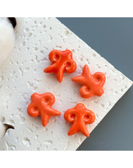 Бусина Этно керамика 23х24 мм оранжевый, изображение 1