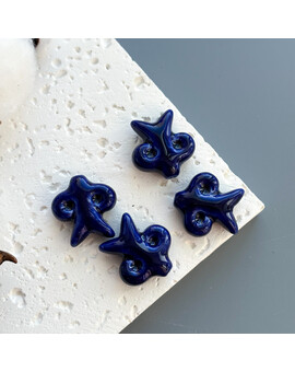 Бусина Этно керамика 23х24 мм синий, изображение 1