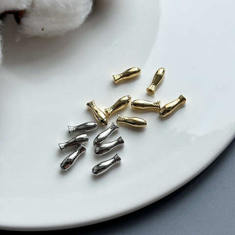 Разделительная бусина Рыбка 4х12 мм (1 шт.)