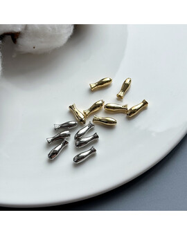 Разделительная бусина Рыбка 4х12 мм (1 шт.), изображение 1