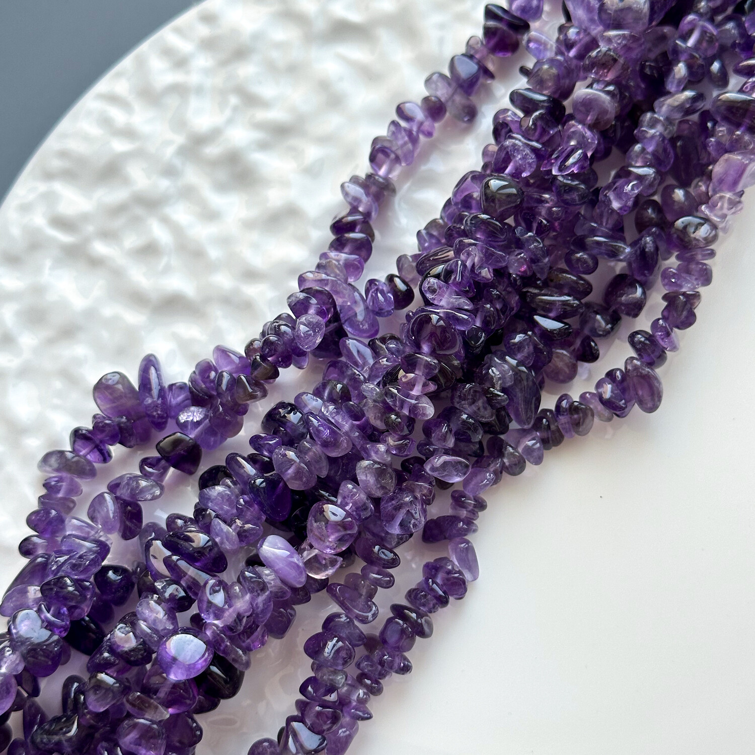 Аметист свободной формы 5-8 мм