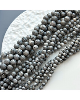 Яшма Пикассо серая матовая, изображение 1