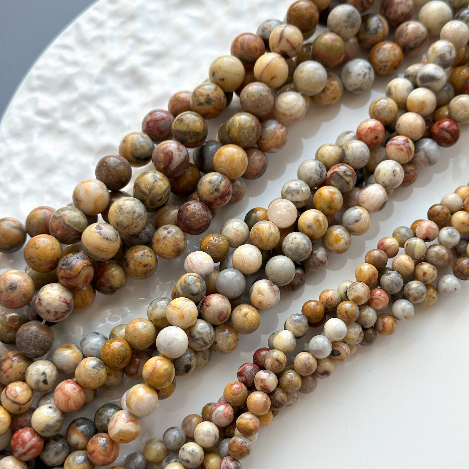 Агат жёлтый кружевной