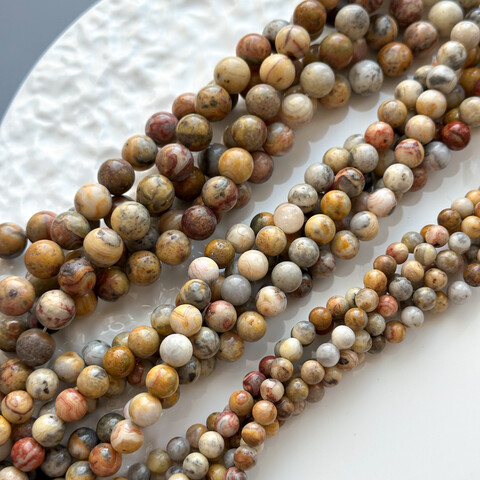 Агат жёлтый кружевной