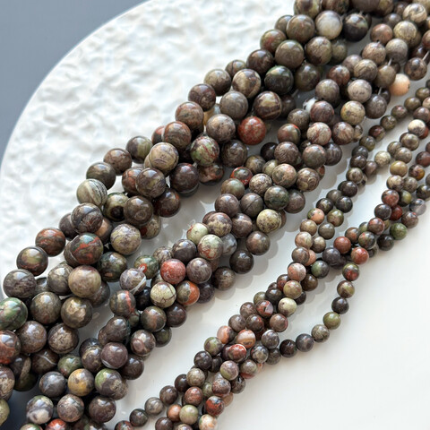 Агат коричнево-зелёный