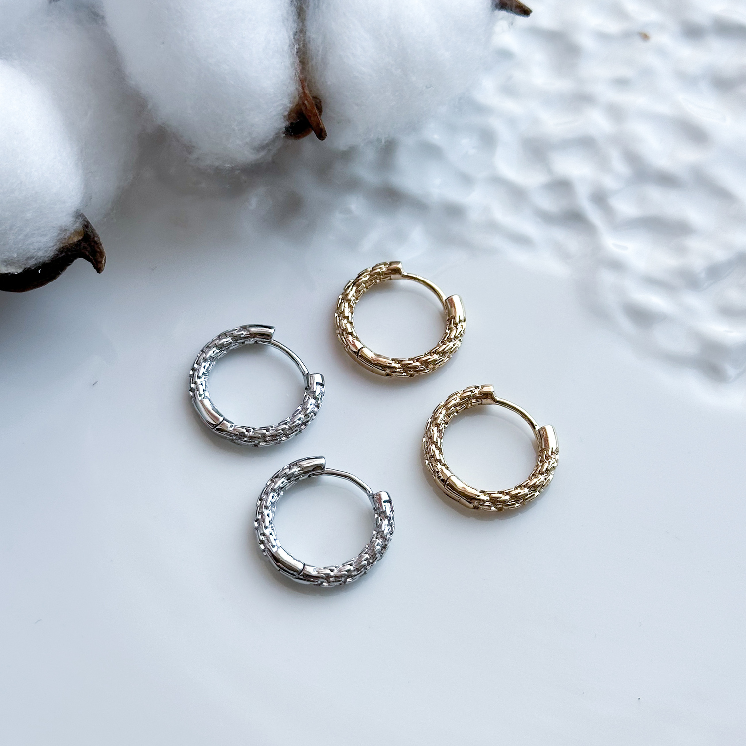 Швензы с иммитацией плетения 18 мм