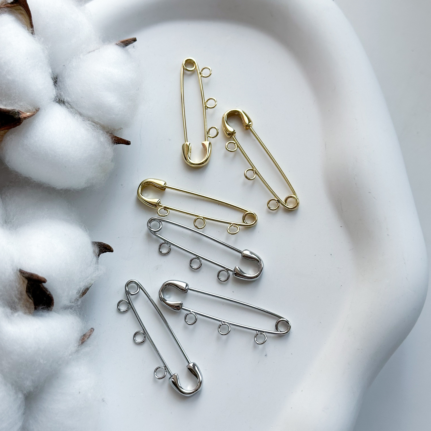 Булавка 40х9 мм 3 петли